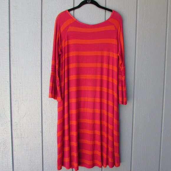 🌻🌱Agnes & Dora Magenta Stripe Walker Dress!🌻🌱 - Picture 8 of 10